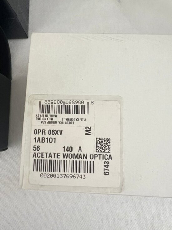 Brand New Authentic Prada Eyeglasses VPR 06X - F 1AB - 1O1 56mm Frame